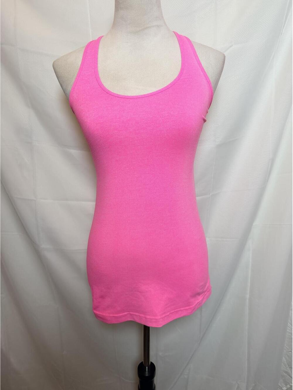Lululemon Cool Racerback Tank Neon Pink Athletic Tank Top Size Small